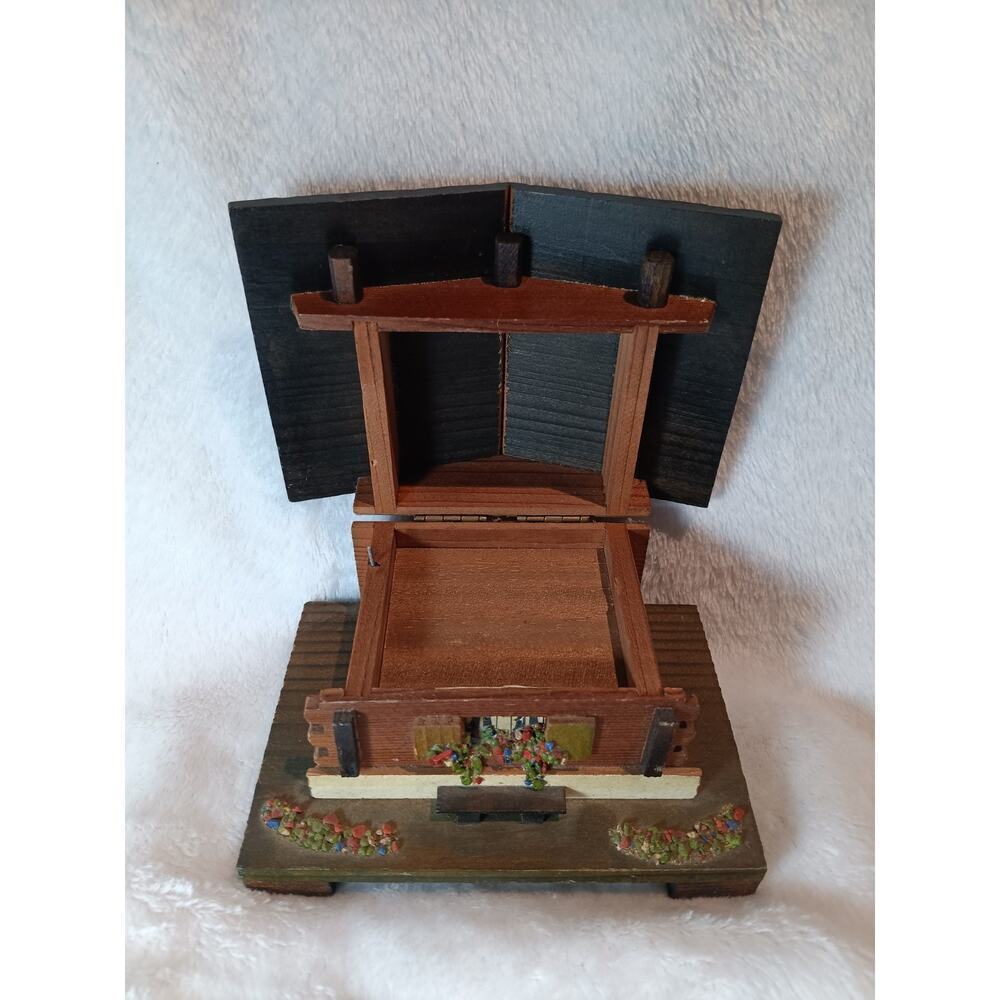 Vintage Montreux Swiss Musical Wooden Music Box Holiday Sound Collectible Décor - Picture 5 of 6
